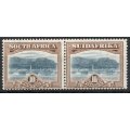 South Africa 1927 London Pictorial 10/- pair lightly mounted mint. SACC 39. Cat R5500 (2023-25)