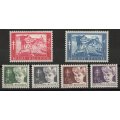 Belgium 1954 Anti-T.B. and other Funds set of 6 mounted mint. SG 1543-1548. Cat £52,45 (2012)