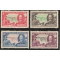 Patross SOUTHERN RHODESIA 1935 SILVER JUBILEE SET OF 4 CLEAN MOUNTED MINT. SG 31-34 . CAT 28 POUNDS.