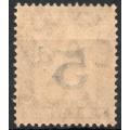 Transvaal 1907 Postage Due 5d unmounted mint. SACC 5. Cat R150. (2023-25)