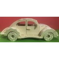 Wooden Volkswagen Beetle model