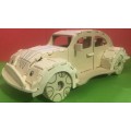 Wooden Volkswagen Beetle model