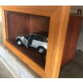 BMW X5 Framed in wooden box.