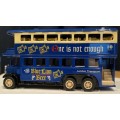 London Transport #10 Double Decker Blue Lion Beer die cast model.