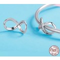 S295 Family Forever Infinity Charm fits Pandora Snake Chain Bracelet