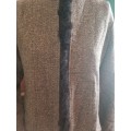 maje Paris Brown Tweed Jacket with fur detail