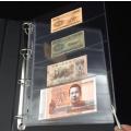10 x Stamp Banknote Sleeve A4 Clear 4 Pocket Album Binder Page