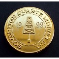 Medallion Australia Sovereign Hill 1999 mint Gold Plated