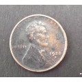 Coin USA Lincoln Wheat penny 1928s fine