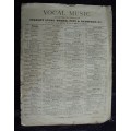 Antique Music sheet `A Gondoliers Love Song` 1909
