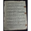 Antique Music sheet `Spinning Song` 1916