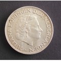 Coin Nederland Queen Juliana 1964 2,5 gulden ef