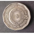 Coin Argentina 1966 25 Pesos EF