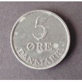 Coin Denmark 1961 5 Ore VF