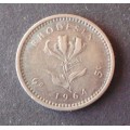 Coin Rhodesia 5c 1964 EF