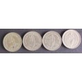 Coin Rhodesia and Nyasaland 3D EF x4