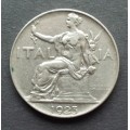 Coin Italy 1 Lire 1922 VF