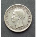 Coin Italy 5 Lire 1926r VF rare
