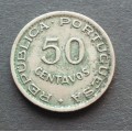 Coin-Mocambique 1950 50 centavos ef