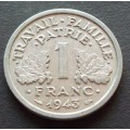 Coin France 1 Franc 1943 Aluminium