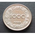 Coin Austria 1924 1000 kronen VF