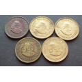 Coin RSA 1/2 cent mixed x 5