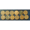 Coin Great Britain Pennies King George V x 12