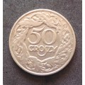 Coin - Poland 50 Groszy 1923 Vf