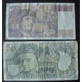 Banknotes France 20/50 Francs 1990 fine