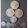 Coin - Seychelles mixed lot EF