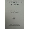 Book - A Handbook on Drawing x 2 - Vintage