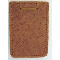 Genuine Ostrich Skin Notebook Vintage + Handmade Notebook - unused