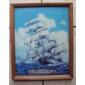 Picture 3D - Ship - Constitution 1812 - framed