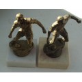 Trophies x 2 Soccer Small + Solid Marble