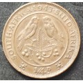 Coin -SA Farthing 1943 C - EF
