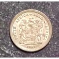 Coin - RSA 1 Cent - 1993 - Rim Error - AU