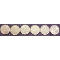 Coin - Spain - 5 Pesetas x 6 B