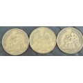 Coin - France 1 franc 1923 x 3