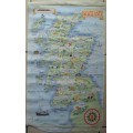 Maps x 2 - Scotland/Isle of Mull - 100% cotton