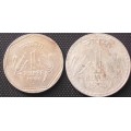 Coin - India 1 Rupee - x 2