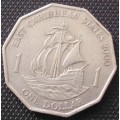 Coin - East Carribean States 2000 - 1 Dollar