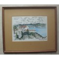 Painting/Sketch - Greece - Corfu Island - Vintage