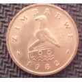 Coin - Zimbabwe 1 Cent 1982 - UNC - 02 - Rare