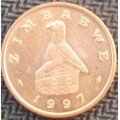 Coin - Zimbabwe 1 Cent 1997 - EF - Rare