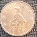 Coin - Zimbabwe 1 Cent 1980 - EF - Rare