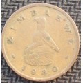 Coin - Zimbabwe 1 Cent 1980 - VF - Rare