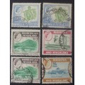 Stamp - Rhodesia + Nyasaland x 6 - High Value