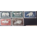 Stamp - East Germany - x 5 - Used - Animals