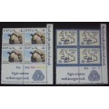 Stamp RSA - Wool - Control blocks - 1972 MLH