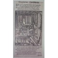 Print - Cingularlius - Woodcut - Antique